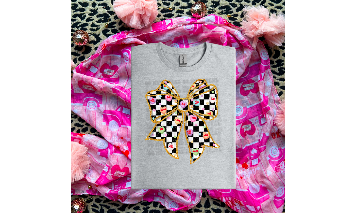 Candy Hearts Bow