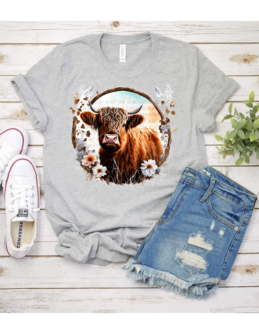 Cow with Flower Frame