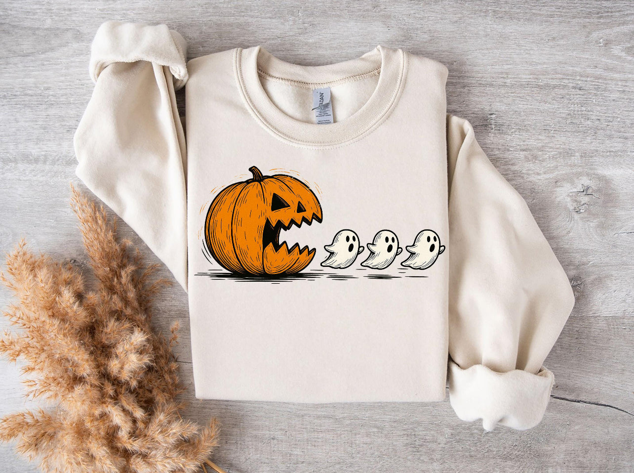 Pumpkin eating Ghost