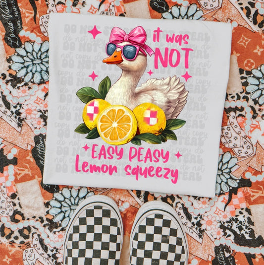 It was not easy lemon squeezy