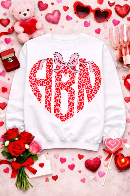 Custom monogram valentine