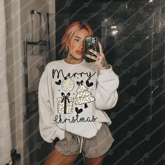 Merry Christmas black