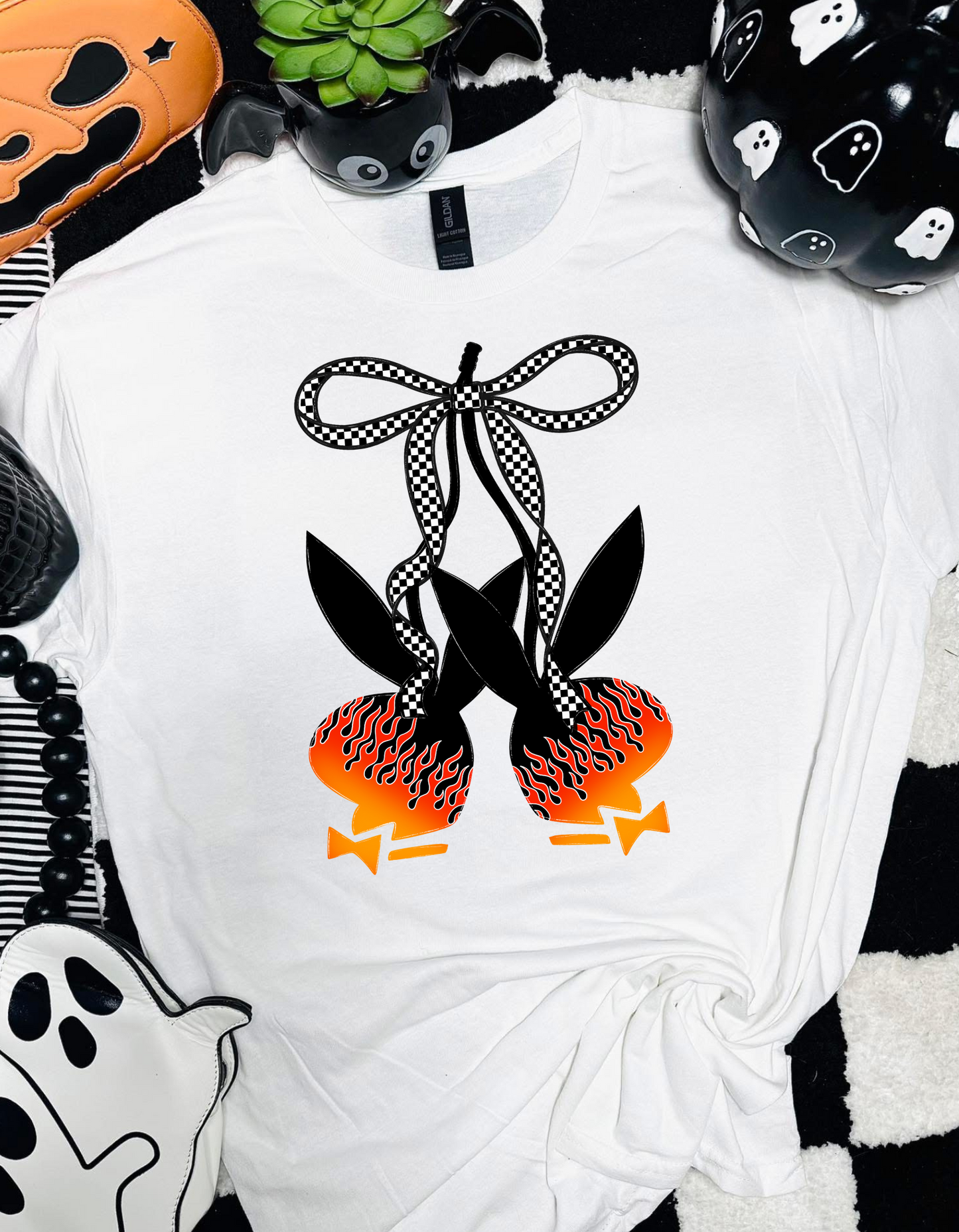 Flame bunnies with bow